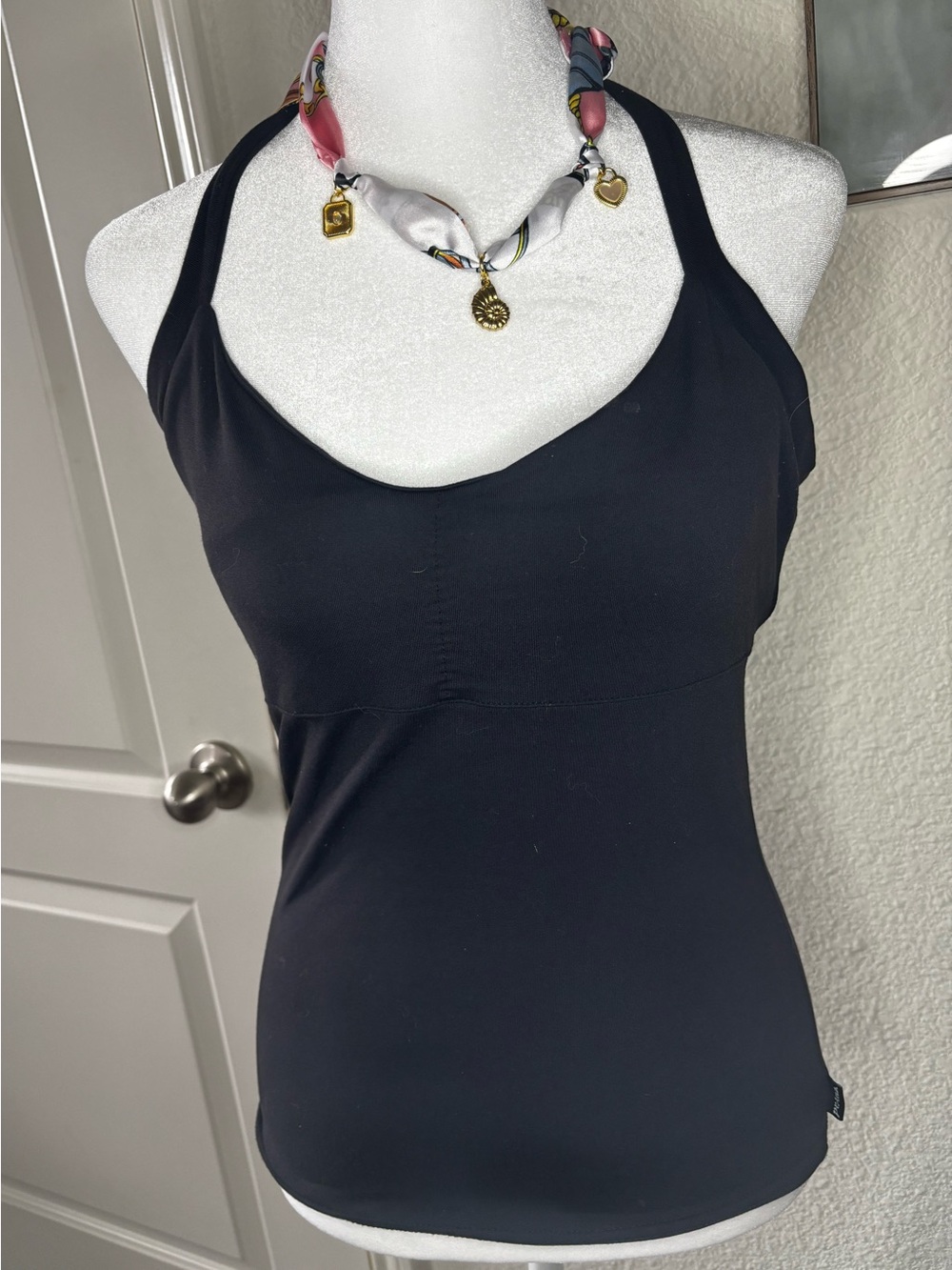 Prana Black Women's Racerback Tank Top - Classic Scoop Neck